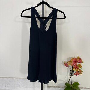 Helmut Lang Womens Black Classic Racerback Strap A-Line Tunic Tank Dress Size XS